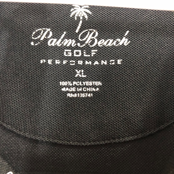 Palm Beach Golf Performance Men's Sz XL Black Golf - Picture 3 of 8